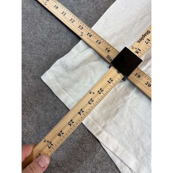 Vintage 80s Red Wing Shoes Mens Medium White Logo Graphic Tee Workwear USA - Picture 3 of 6